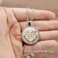 God Quote Bible Verse Necklace